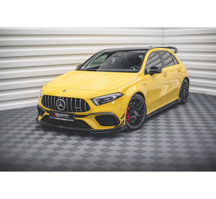 Maxton Design Front Splitter V.3 + Flaps Mercedes-AMG A 45 S Aero Pack W177