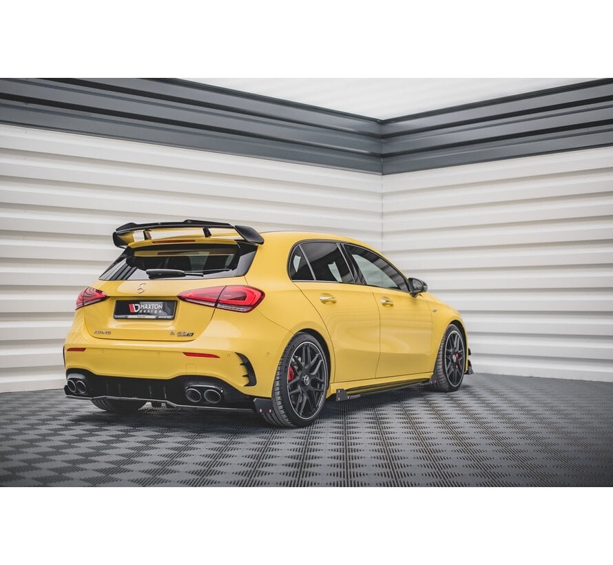 Maxton Design Central Rear Splitter + Flaps for Mercedes-AMG A 45 S Aero Pack W177