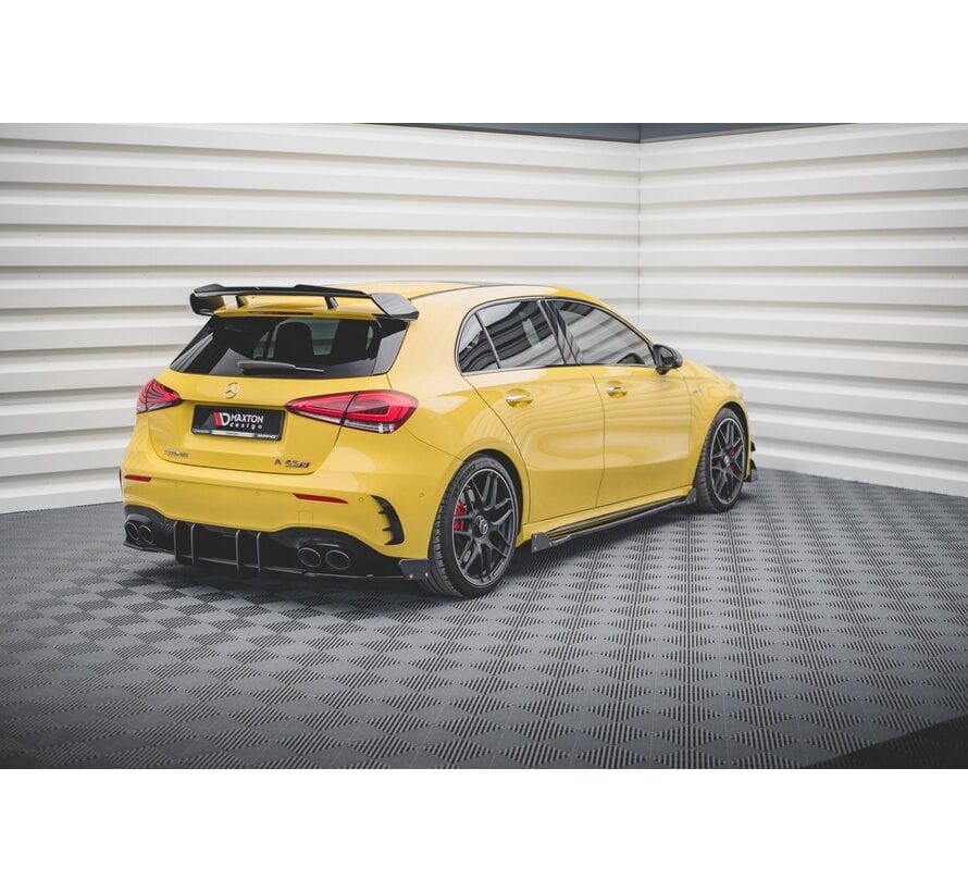 Maxton Design Rear Side Splitters V.2 + Flaps Mercedes-AMG A 45 S Aero Pack W177