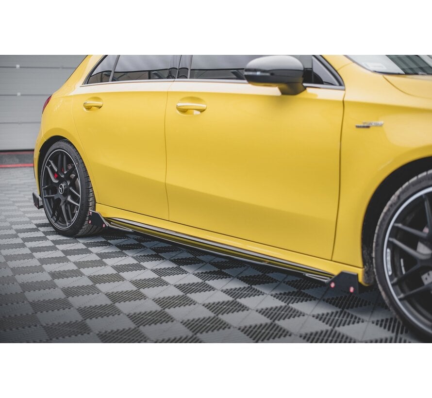 Maxton Design Side Skirts Diffusers V.2 + Flaps Mercedes-AMG A45 S