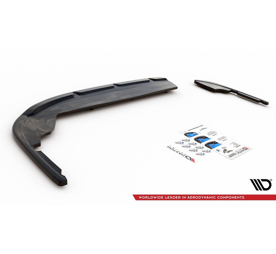 Maxton Design Central Rear Splitter (with vertical bars) Peugeot 508 GT-Line Mk2