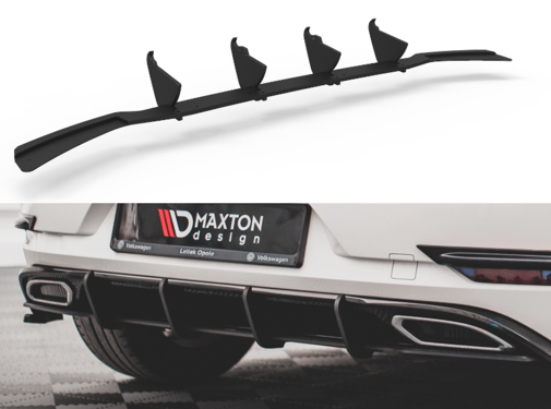 Maxton Design Maxton Design Street Pro Rear Diffuser Volkswagen Golf R-Line Mk 7 Facelift