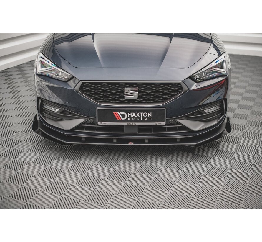 Maxton Design Street Pro Front Splitter + Flaps Seat Leon FR Mk4