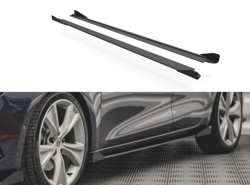 Maxton Design Maxton Design Street Pro Side Skirts Diffusers + Flaps Seat Leon FR Mk4