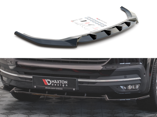 Maxton Design Maxton Design Front Splitter V.1 Volkswagen T6 Facelift