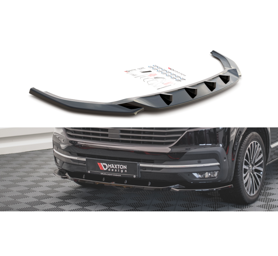 Maxton Design Front Splitter V.2 Volkswagen T6 Facelift