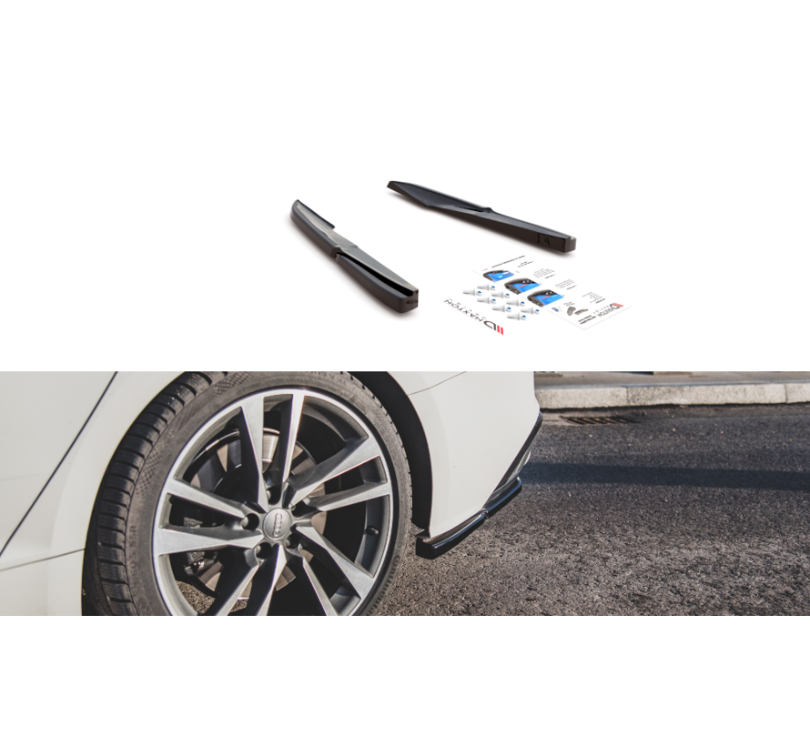 Maxton Design Rear Side Splitters for Audi S5 Sportback F5 Facelift