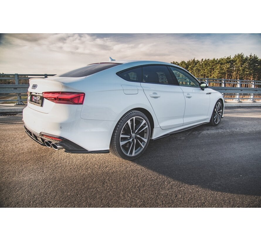 Maxton Design Rear Side Splitters for Audi S5 Sportback F5 Facelift