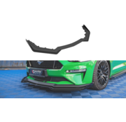 Maxton Design Maxton Design Street Pro Front Splitter V.1 + Flaps Ford Mustang GT Mk6 Facelift