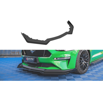 Maxton Design Maxton Design Street Pro Front Splitter V.1 + Flaps Ford Mustang GT Mk6 Facelift