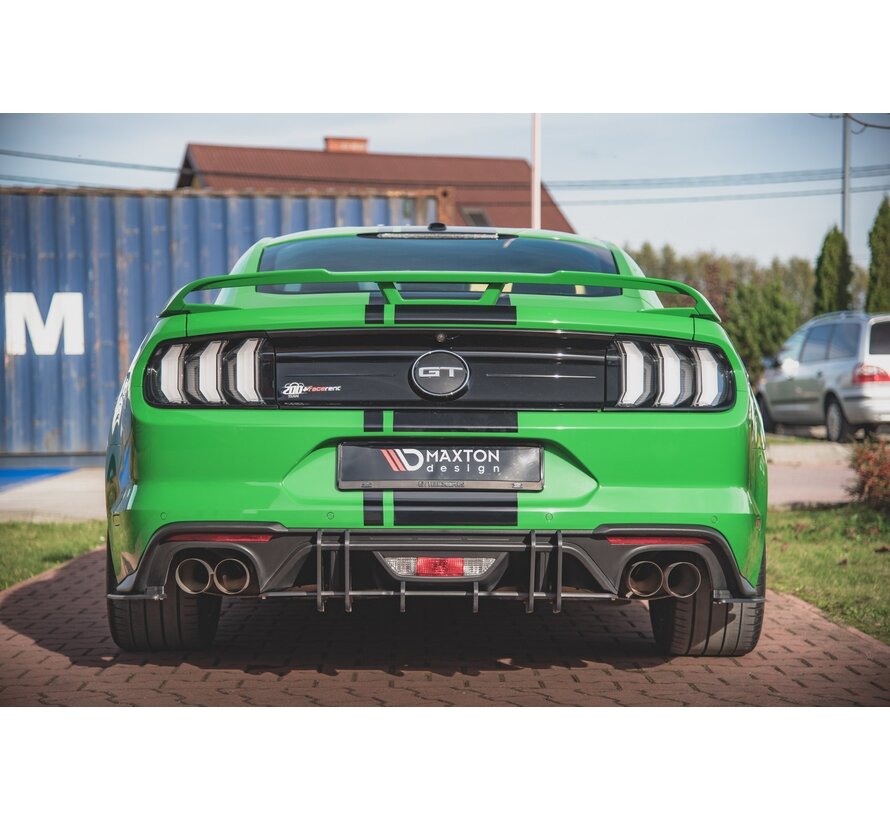 Maxton Design Street Pro Rear Diffuser Ford Mustang GT Mk6 Facelift