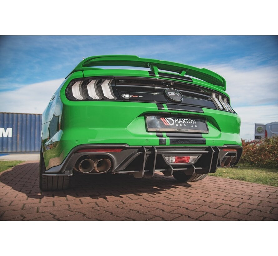 Maxton Design Street Pro Rear Diffuser Ford Mustang GT Mk6 Facelift