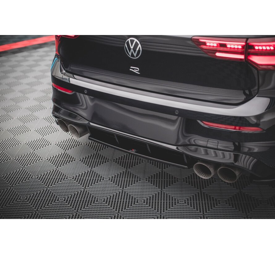 Maxton Design Central Rear Splitter for Volkswagen Golf R Mk8