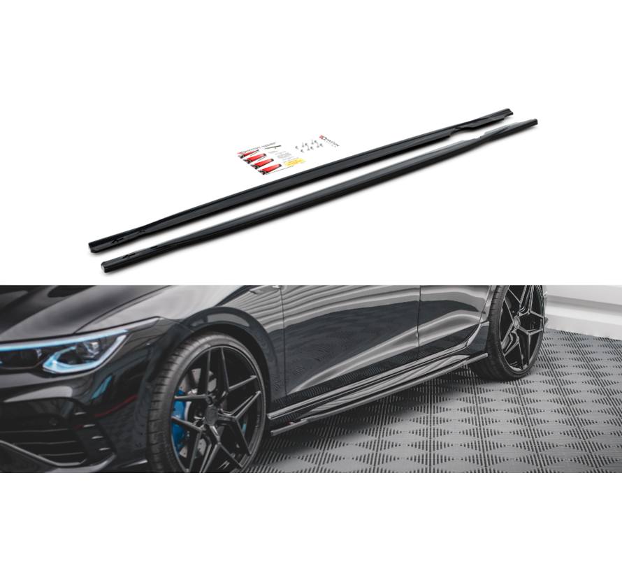 Maxton Design Side Skirts Diffusers V.1 Volkswagen Golf R Mk8