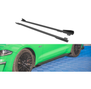 Maxton Design Maxton Design Street Pro Side Skirts Diffusers V.1 + Flaps Ford Mustang GT Mk6 Facelift