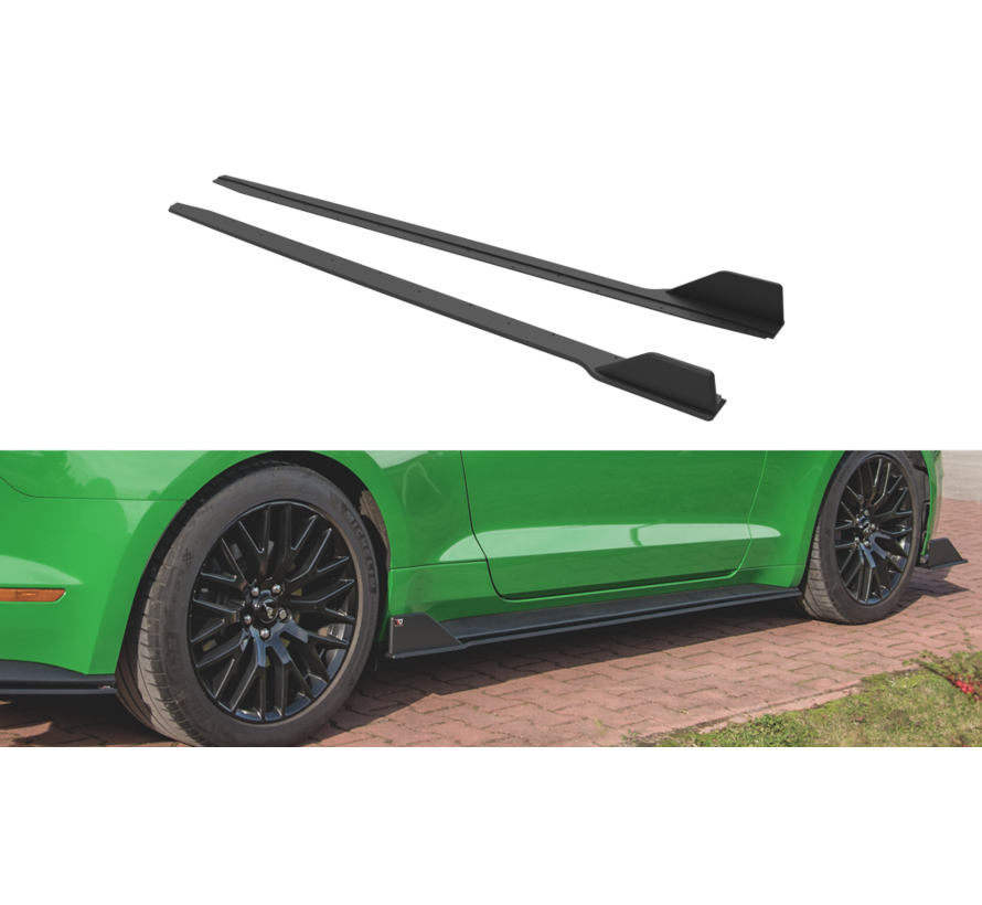 Maxton Design Street Pro Side Skirts Diffusers V.2 Ford Mustang GT Mk6 Facelift