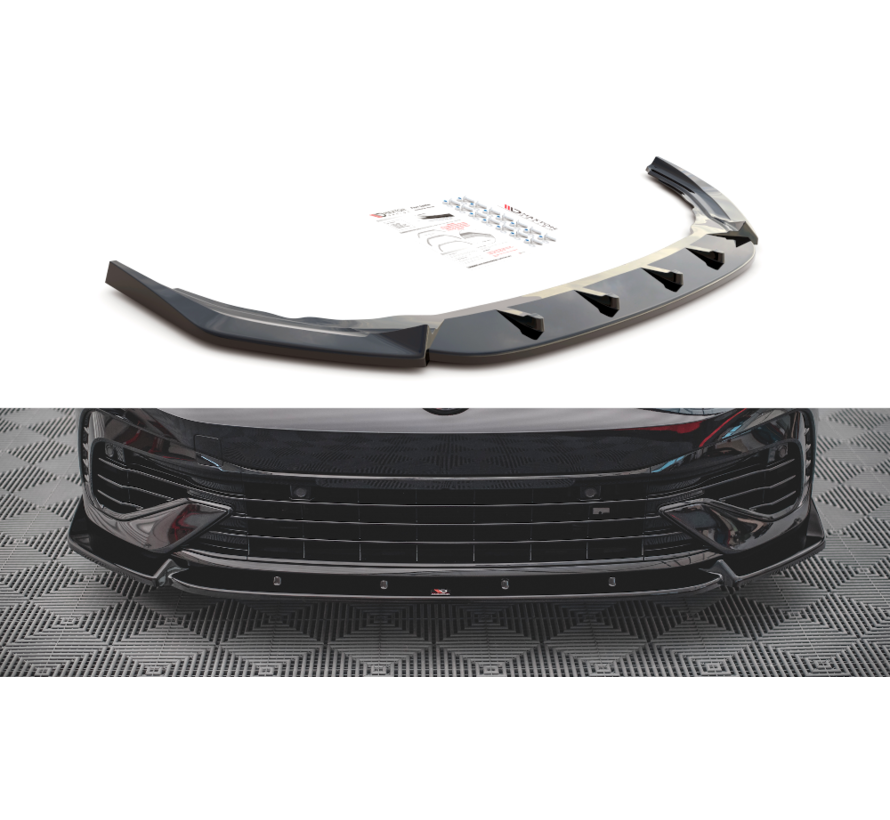 Maxton Design Front Splitter V.2 Volkswagen Golf R Mk8