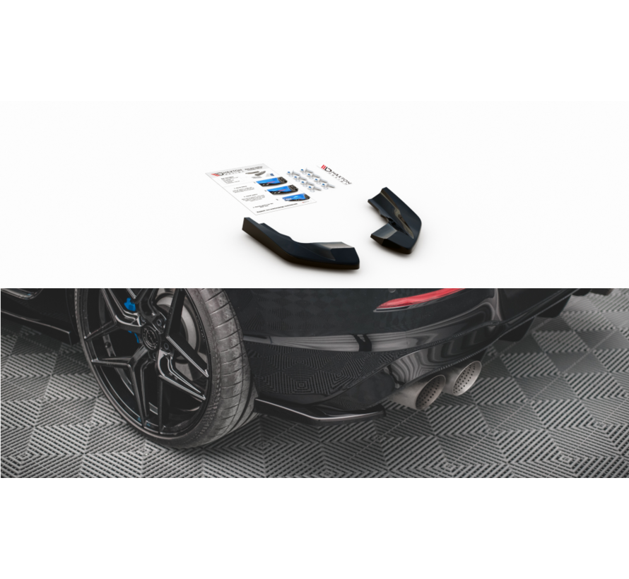 Maxton Design Rear Side Splitters V.2 for Volkswagen Golf R Mk8