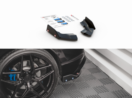 Maxton Design Maxton Design Rear Side Splitters V.2 + Flaps Volkswagen Golf R Mk8