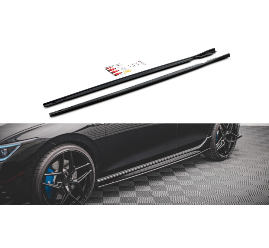 Maxton Design Side Skirts Diffusers V.2 Volkswagen Golf R Mk8