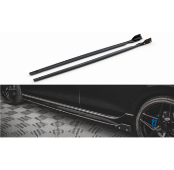 Maxton Design Maxton Design Side Skirts Diffusers V.2 + Flaps Volkswagen Golf R Mk8