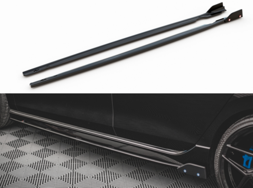 Maxton Design Maxton Design Side Skirts Diffusers V.2 + Flaps Volkswagen Golf R Mk8