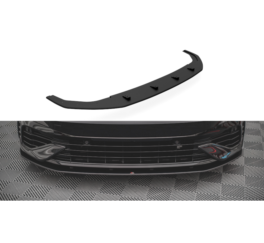 Maxton Design Street Pro Front Splitter Volkswagen Golf R Mk8