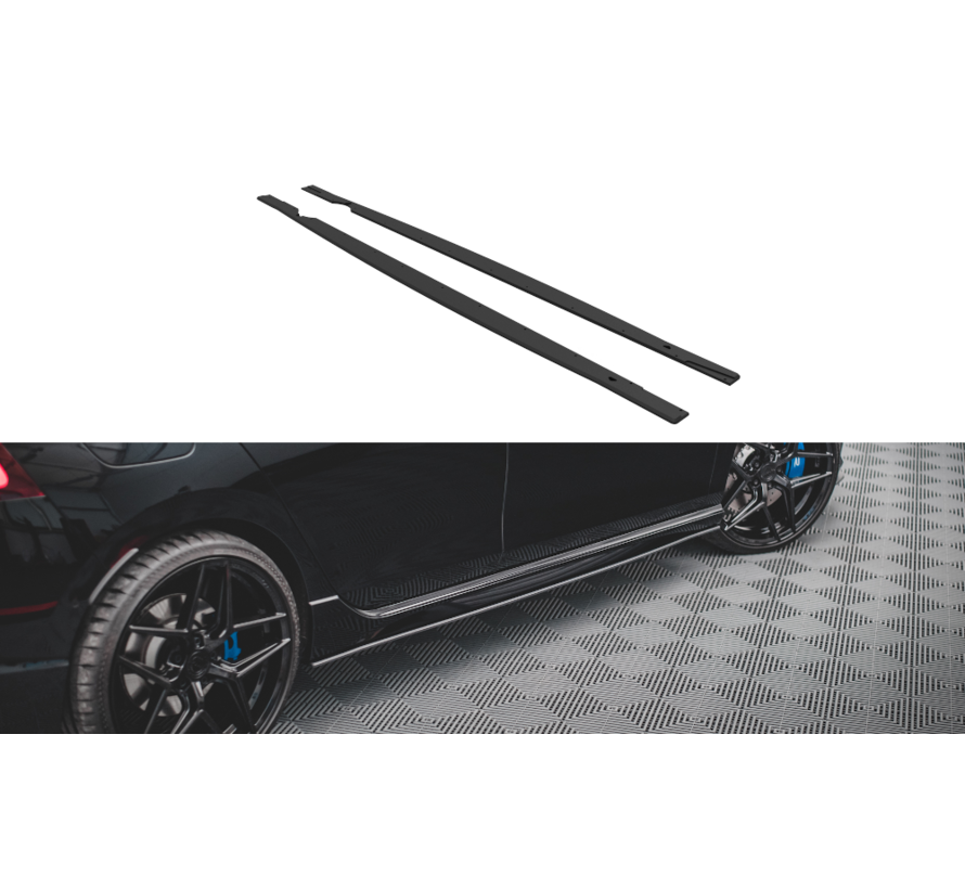 Maxton Design Street Pro Side Skirts Diffusers Volkswagen Golf R Mk8