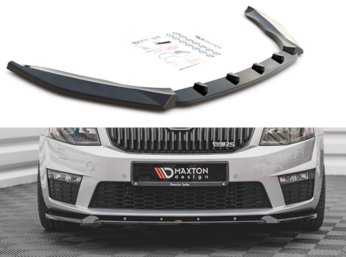 Maxton Design Maxton Design Front Splitter V.3 Skoda Octavia RS Mk3