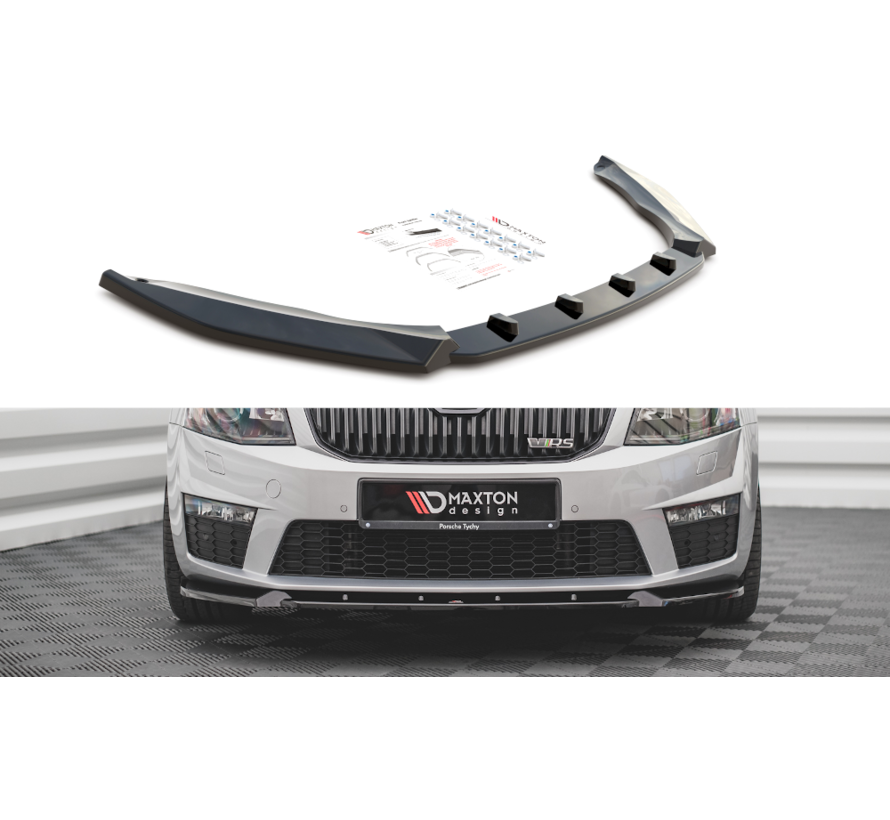 Maxton Design Front Splitter V.3 Skoda Octavia RS Mk3