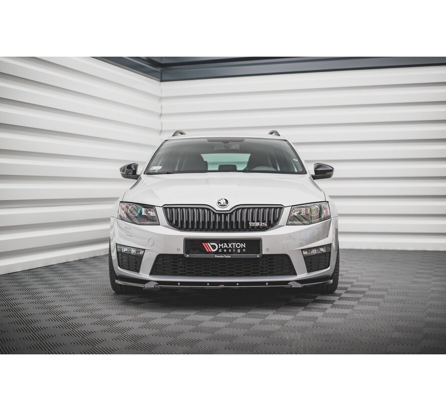 Maxton Design Front Splitter V.3 Skoda Octavia RS Mk3