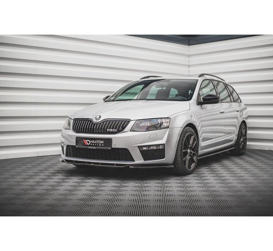 Maxton Design Front Splitter V.4 Skoda Octavia RS Mk3