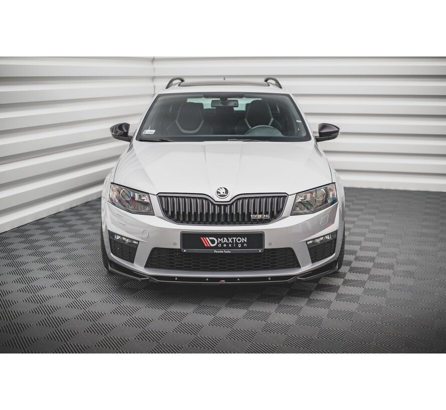 Maxton Design Front Splitter V.4 Skoda Octavia RS Mk3