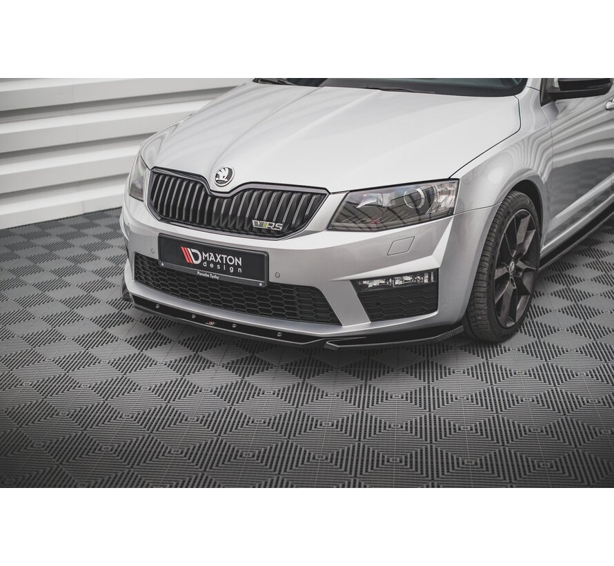 Maxton Design Front Splitter V.4 Skoda Octavia RS Mk3