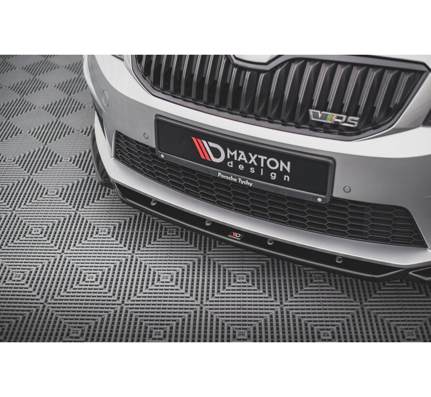 Maxton Design Front Splitter V.4 Skoda Octavia RS Mk3