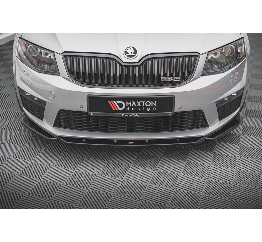 Maxton Design Front Splitter V.4 Skoda Octavia RS Mk3