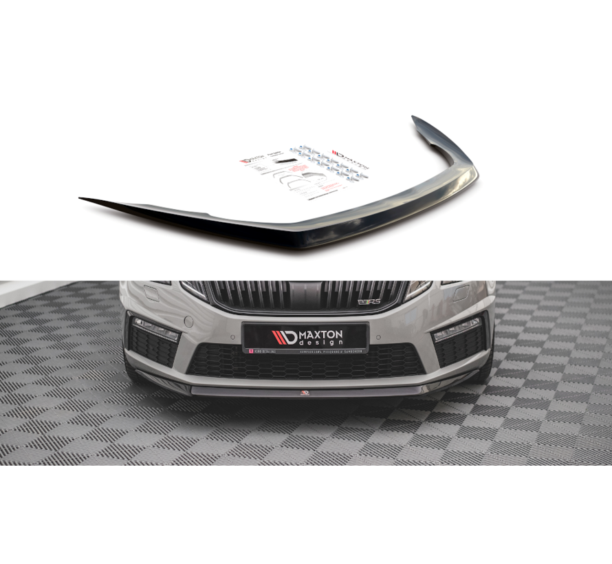 Maxton Design Front Splitter V.1 Skoda Octavia RS Mk3 Facelift