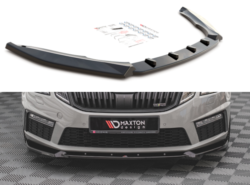 Maxton Design Maxton Design Front Splitter V.2 Skoda Octavia RS Mk3 Facelift