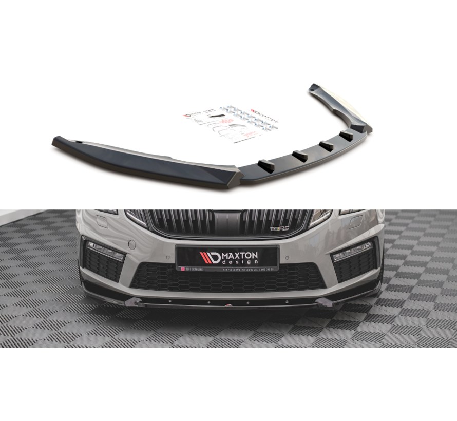 Maxton Design Front Splitter V.2 Skoda Octavia RS Mk3 Facelift