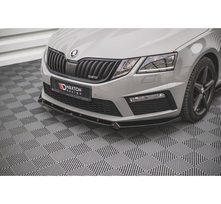 Maxton Design Front Splitter V.2 Skoda Octavia RS Mk3 Facelift