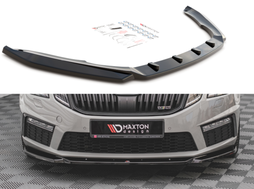 Maxton Design Maxton Design Front Splitter V.3 Skoda Octavia RS Mk3 Facelift