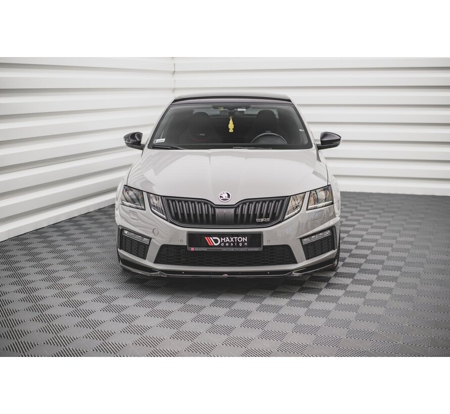 Maxton Design Front Splitter V.3 Skoda Octavia RS Mk3 Facelift