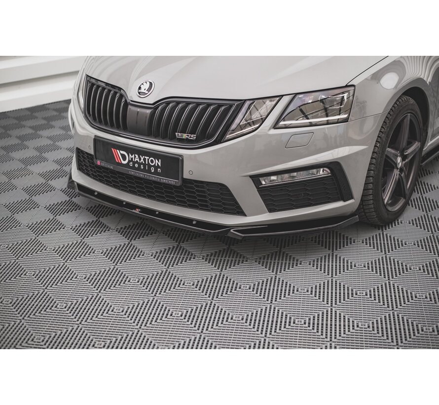 Maxton Design Front Splitter V.3 Skoda Octavia RS Mk3 Facelift