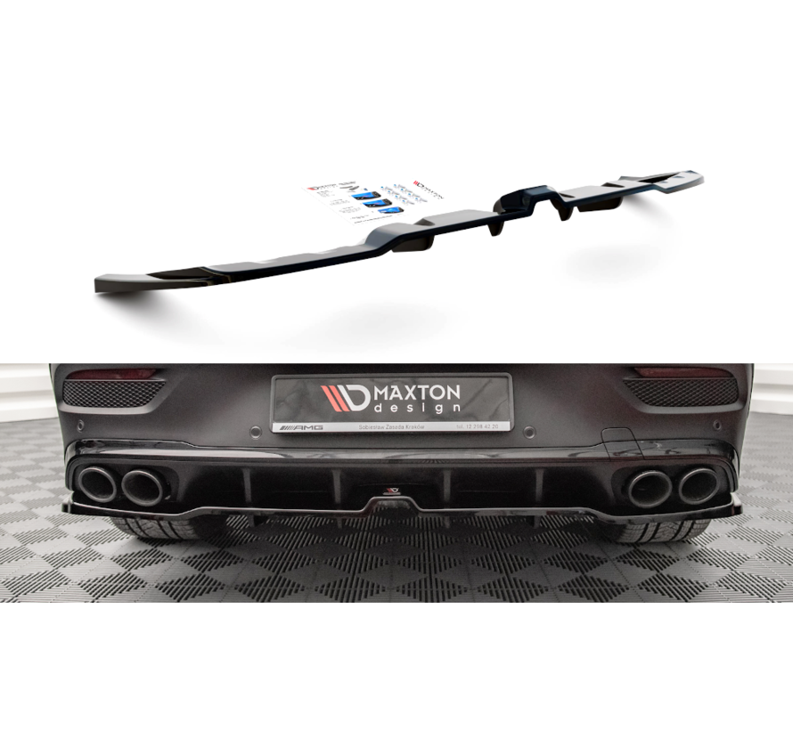 Maxton Design Central Rear Splitter (with vertical bars) Mercedes-AMG GLE Coupe C167