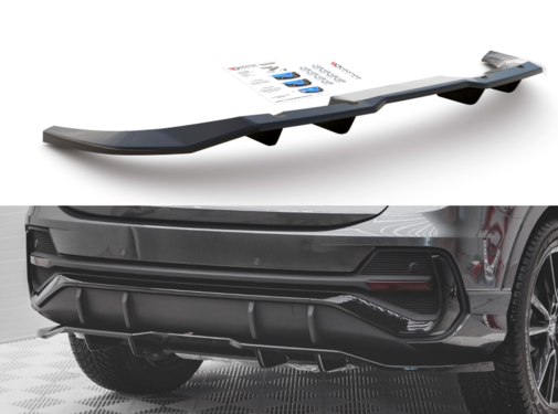 Maxton Design Maxton Design Central Rear Splitter (with vertical bars) Audi Q3 Sportback S-Line
