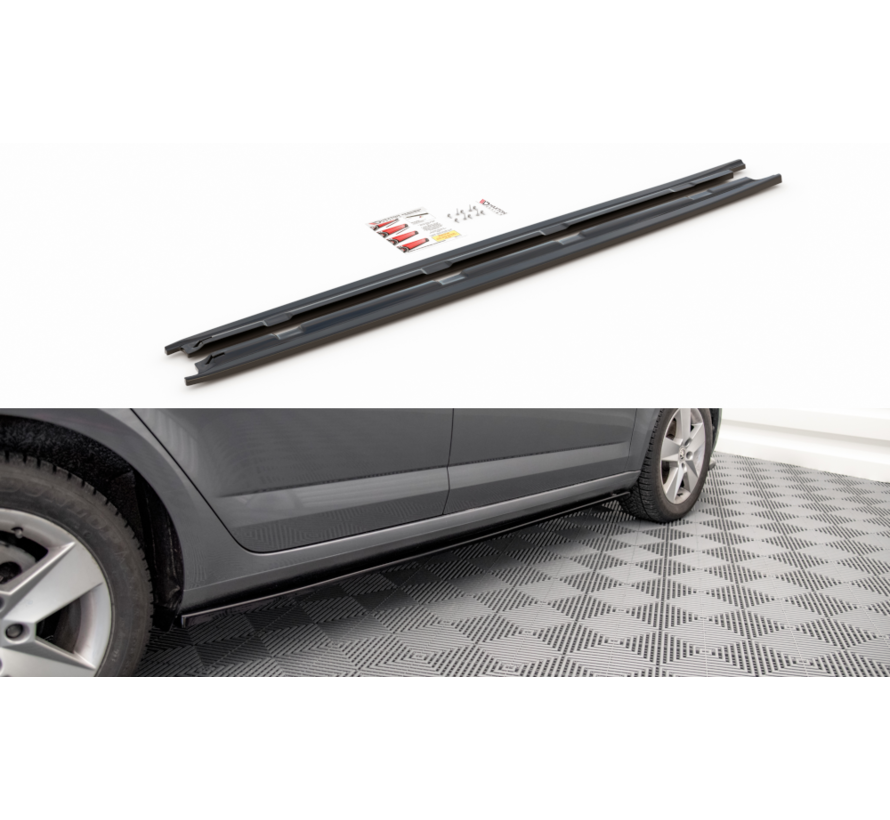 Maxton Design Side Skirts Diffusers Skoda Octavia Mk3 Facelift