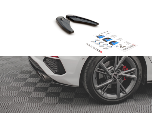 Maxton Design Maxton Design Rear Side Splitters V.1 Audi S3 Sportback 8Y