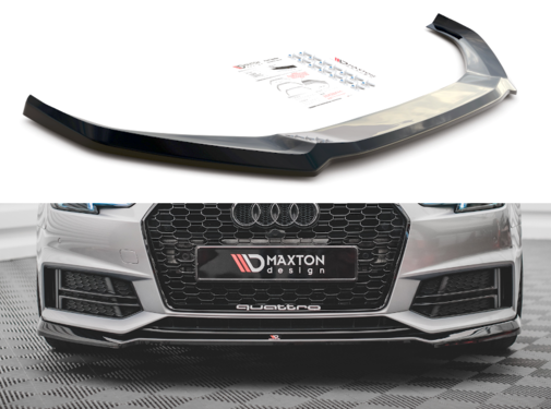 Maxton Design Maxton Design Front Splitter V.4 Audi S4 / A4 S-Line B9