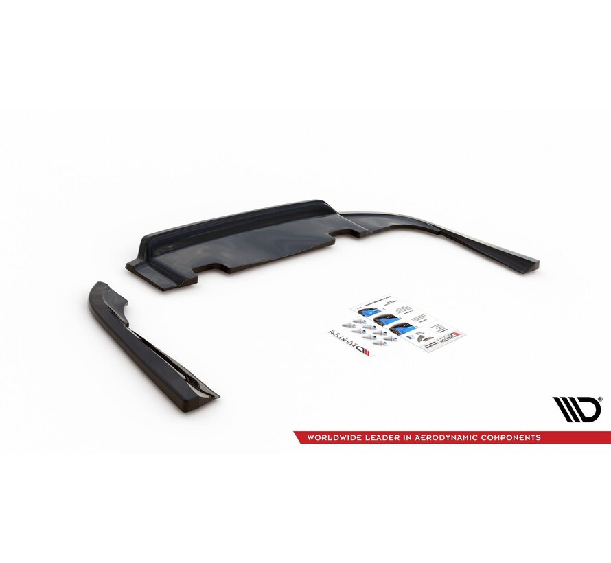 Maxton Design Central Rear Splitter (with vertical bars) V.1 Volvo V90 Mk2