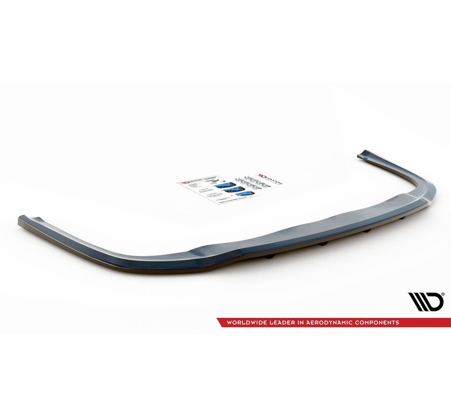 Maxton Design Central Rear Splitter (with vertical bars) Audi A8 D4 Facelift